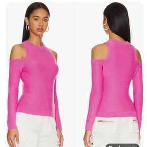 Stitches and Stripes Daria Cold Shoulder Sweater in XS